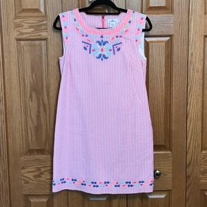 Vineyard Vines seersucker shift dress size 6